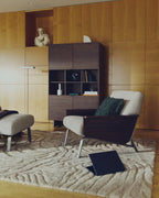 Tappeto Tribet in lana jacquard zebra 200 x 300 cm