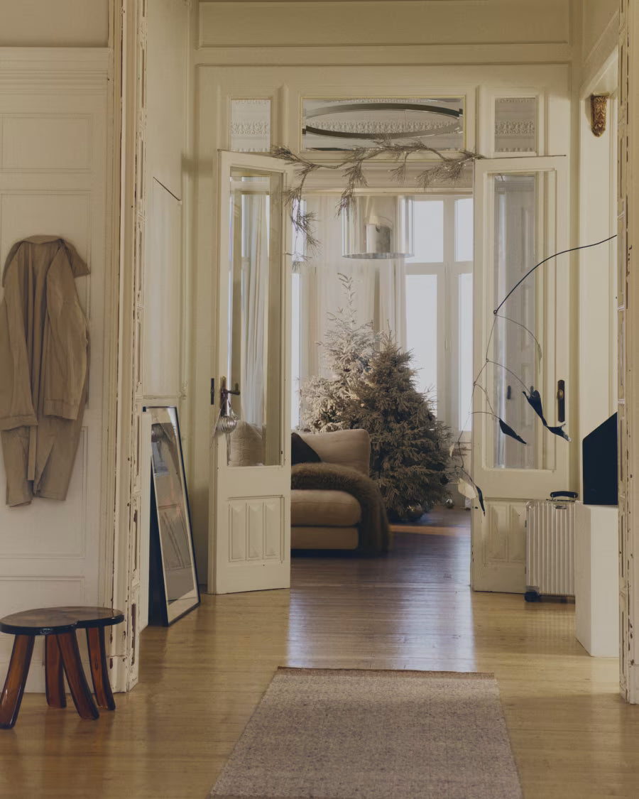 Ghirlanda luminosa Teila a forma di ramo argento 180 cm