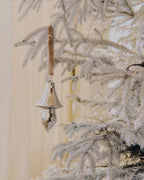 Set Talnea di 4 ornamenti da appendere in vetro riciclato argentato 12 cm