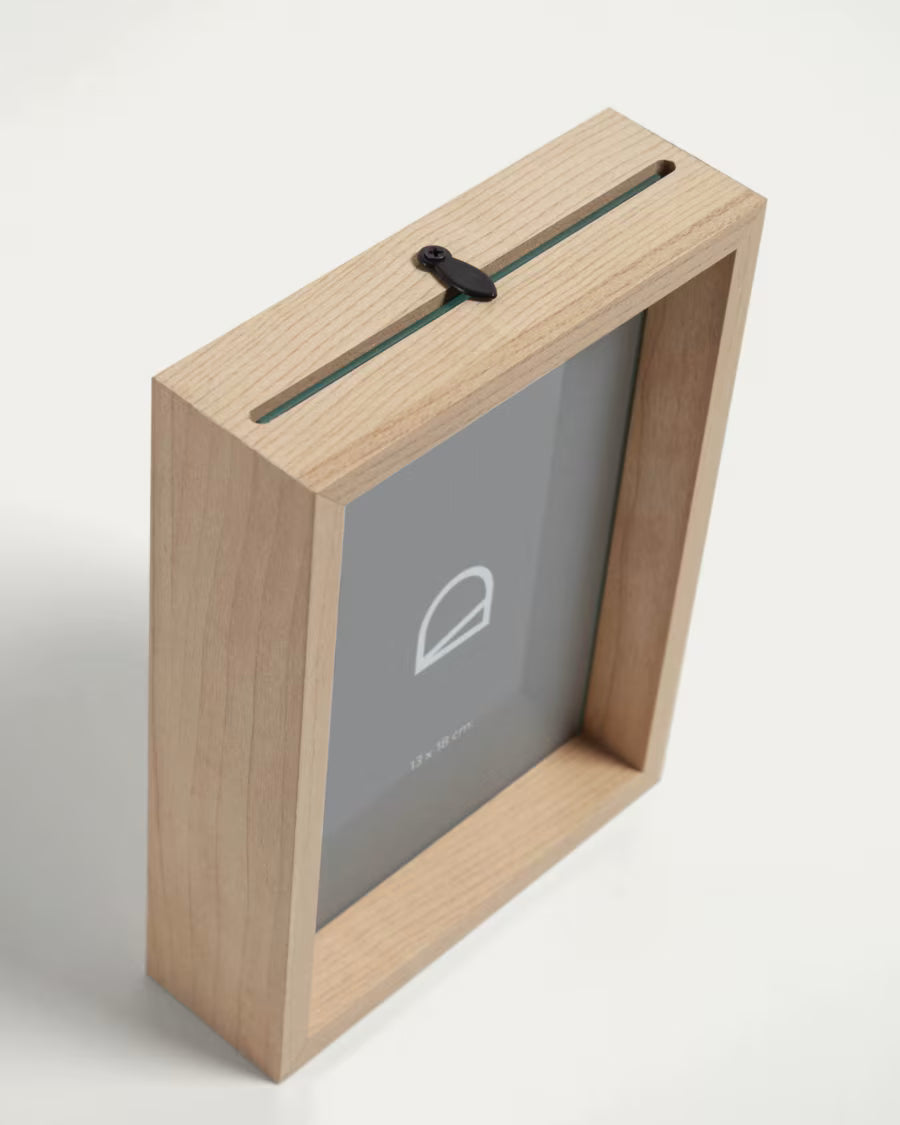 Cornice per foto Flavina 14 x 19 cm con finitura naturale