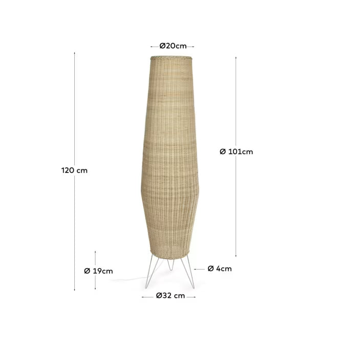 Lampada da terra Kamaria grande