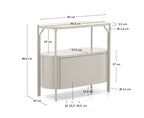Mobile bagno Arely bianco 90x40