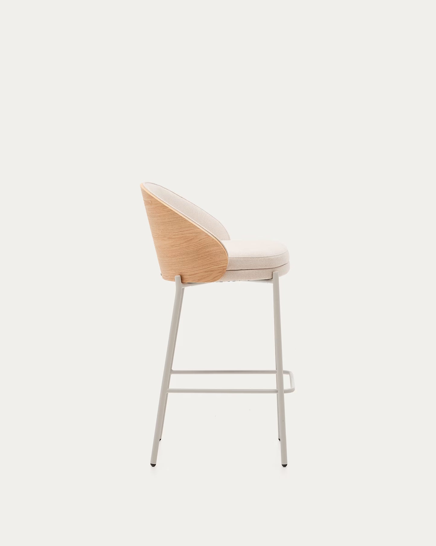 Sgabello Eamy in ciniglia beige 65 cm