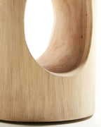 Tavolino Halker in legno massello di mungur Ø 30 cm