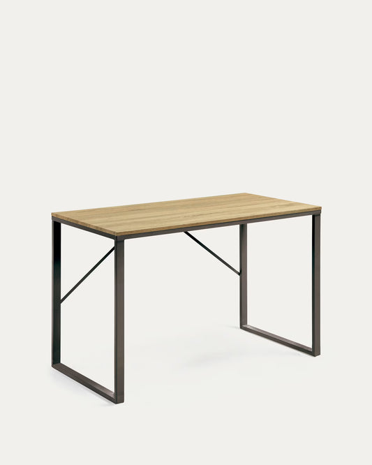 Scrivania rettangolare Talbot 120 x 60 cm nero