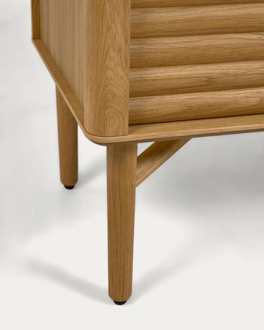 Credenza Lenon 3 ante 3 cassetti legno e impiallacciatura rovere 200x86 cm FSC MIX Credit