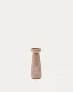 Candelabro grande Magan in travertino beige