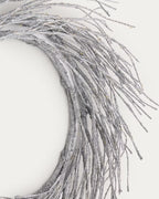 Corona Bria luminosa argentata Ø60 cm