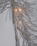 Ghirlanda luminosa Teila a forma di ramo argento 180 cm