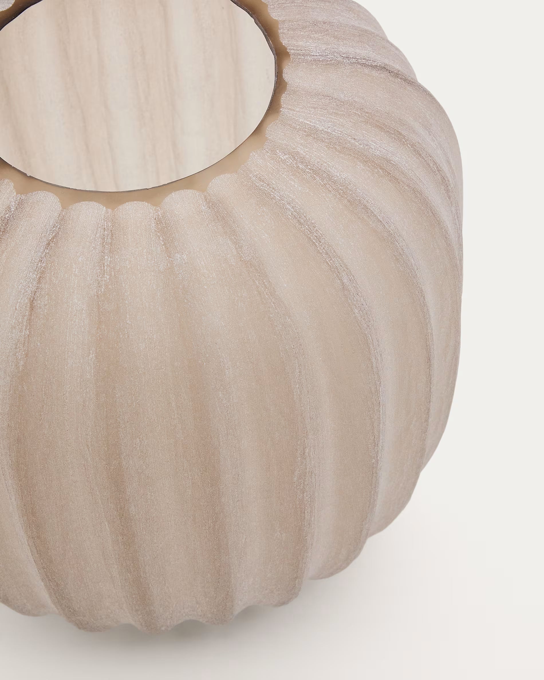 Vaso in vetro beige Lumia 27 cm