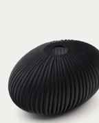 Vaso in vetro grigio scuro Nivra 15 cm