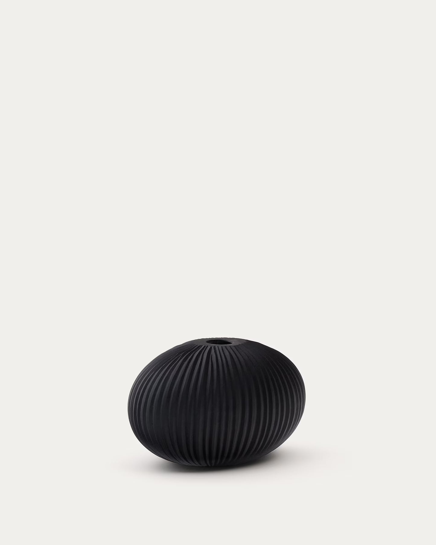 Vaso in vetro grigio scuro Nivra 15 cm