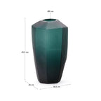Vaso in vetro verde Geonix 45,5 cm