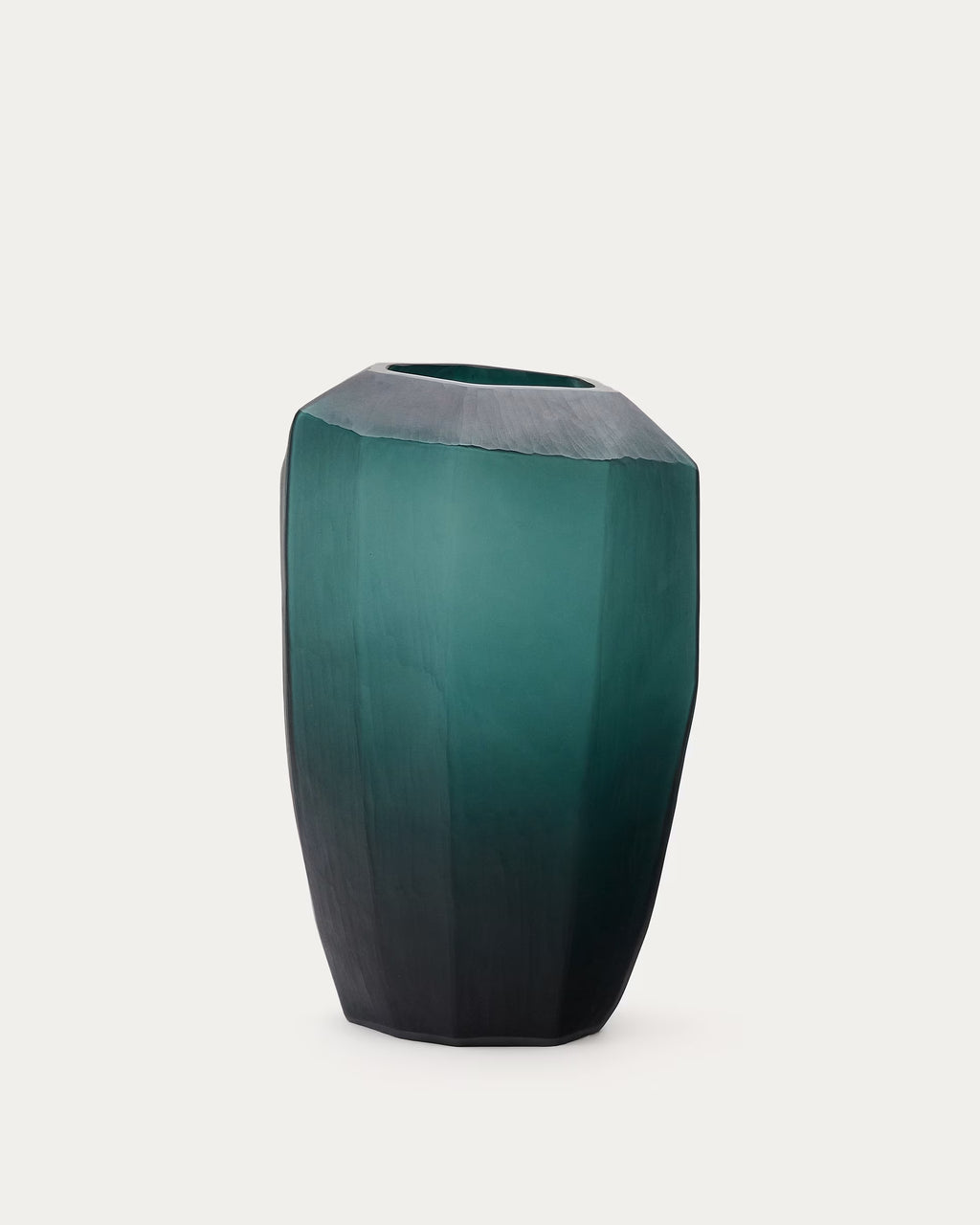 Vaso in vetro verde Geonix 45,5 cm