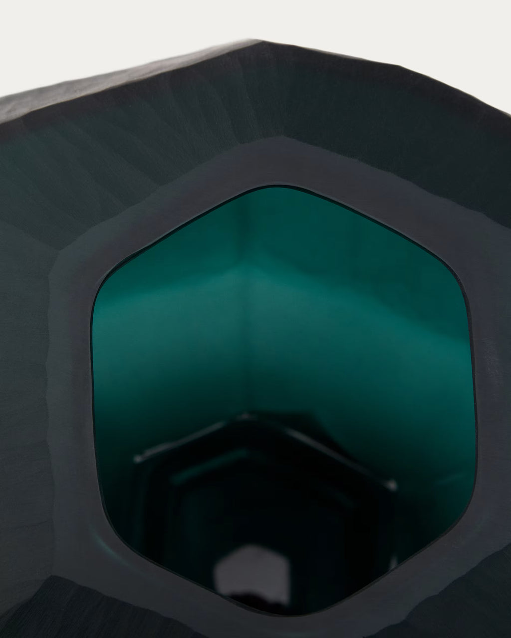 Vaso in vetro verde Geonix 22 cm