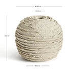 Vaso Evania in ceramica beige 15,5 cm