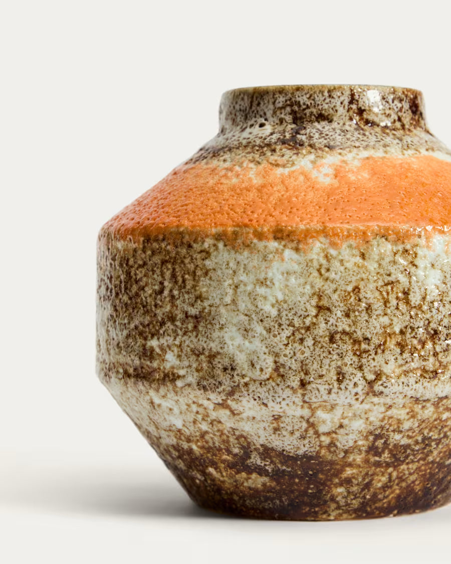 Vaso Estin in ceramica multicolore 16,5 cm