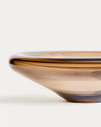 Centrotavola Zolira in vetro marrone Ø 31 cm