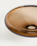 Centrotavola Zolira in vetro marrone Ø 31 cm