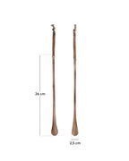 Set Alsenia di 2 ornamenti da appendere in vetro riciclato marrone