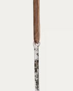 Set Alsenia di 2 ornamenti da appendere in vetro riciclato argentato