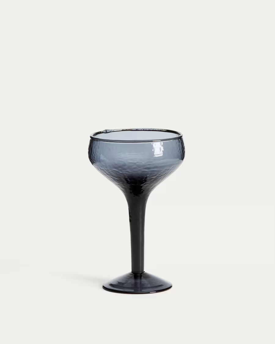 Calice da vino Sileia in vetro riciclato blu