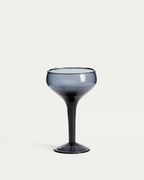 Calice da vino Sileia in vetro riciclato blu