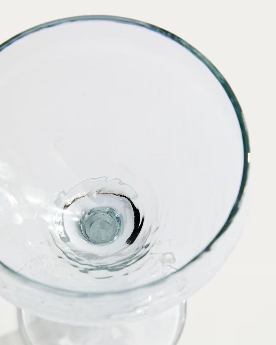 Calice da vino Sileia in vetro trasparente riciclato