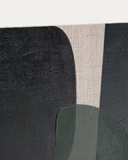 Tela astratta Nemsa blu e verde 90 x 60 cm