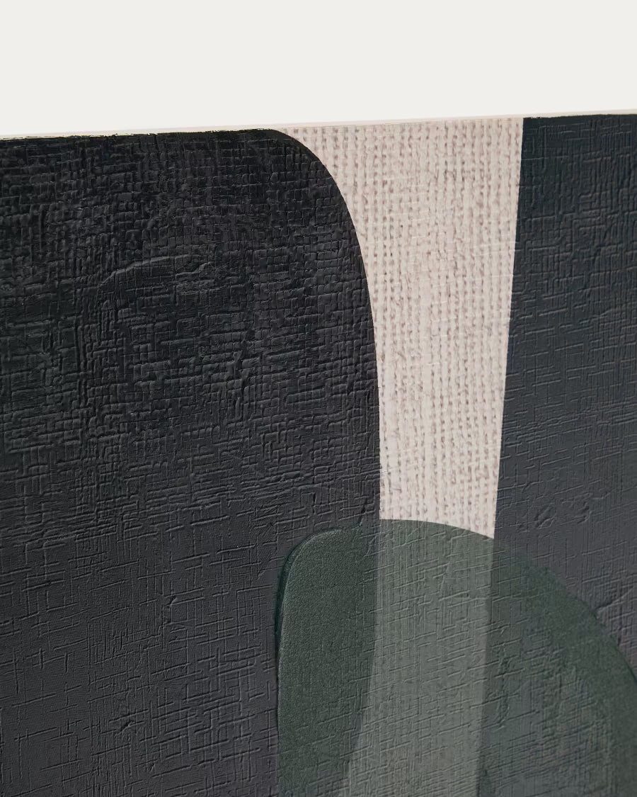 Tela astratta Nemsa blu e verde 90 x 60 cm