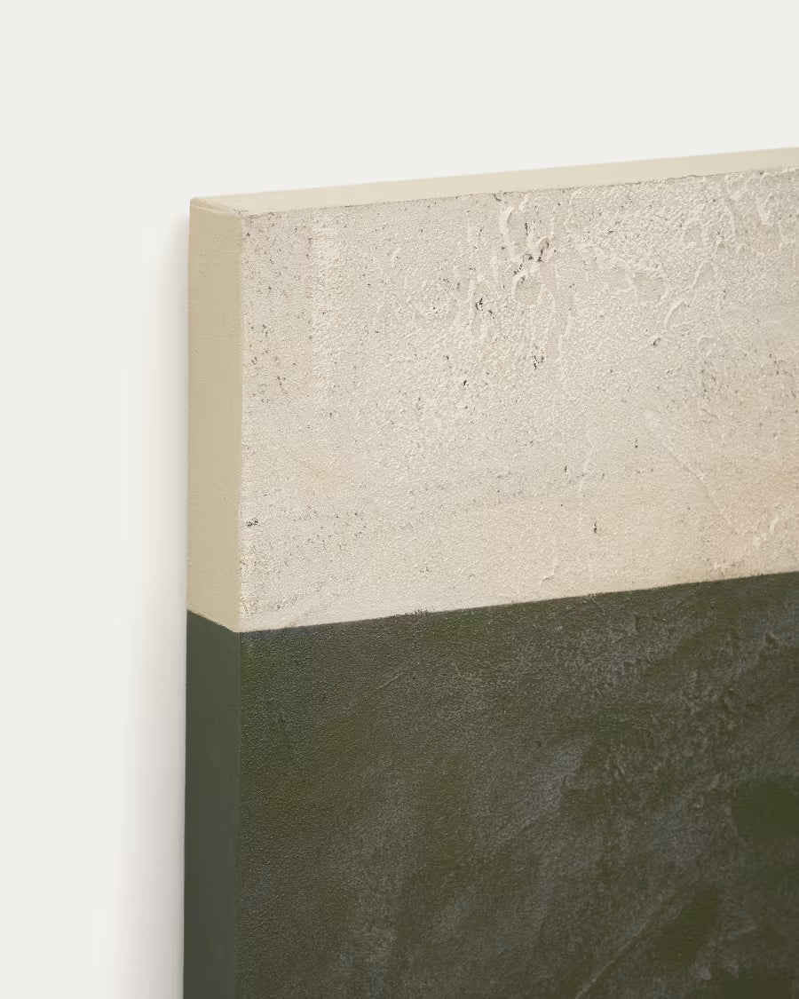 Tela astratta Fida verde 118 x 94 cm