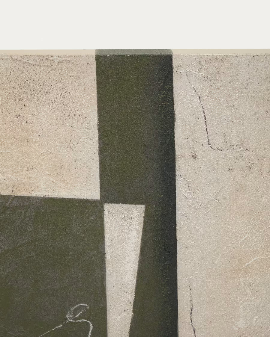 Tela astratta Fida verde 118 x 94 cm