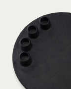 Candelabro Nuvro in alluminio nero