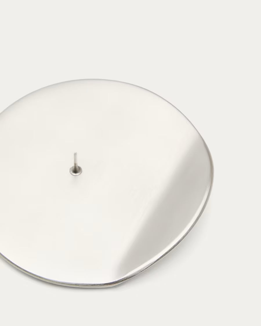 Candelabro Quira in alluminio argentato