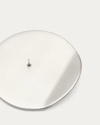 Candelabro Quira in alluminio argentato