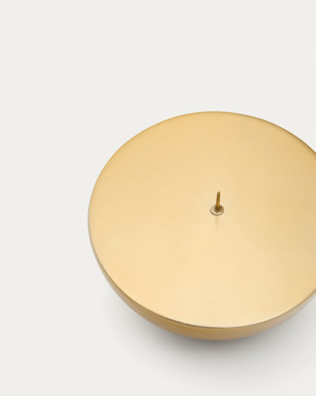 Candelabro piccolo Quira in acciaio inox dorato