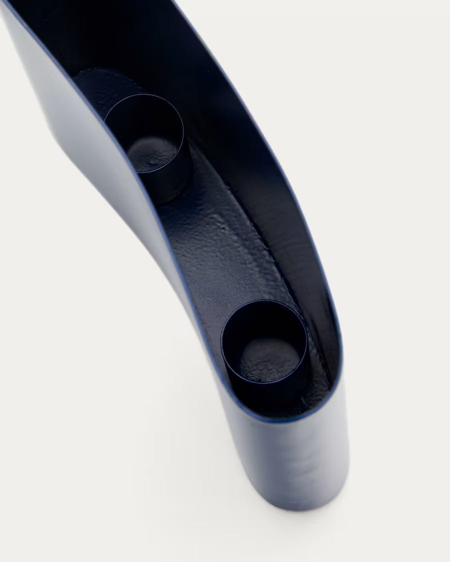 Candelabro in ferro blu Mistra