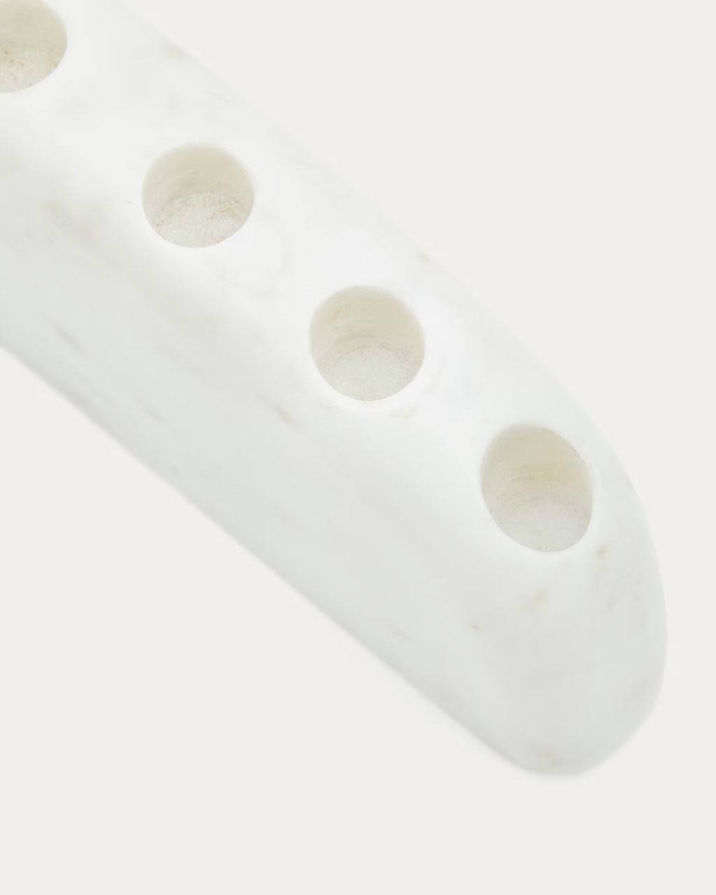 Candelabro grande Signe in marmo bianco 10 cm