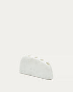 Candelabro grande Signe in marmo bianco 10 cm