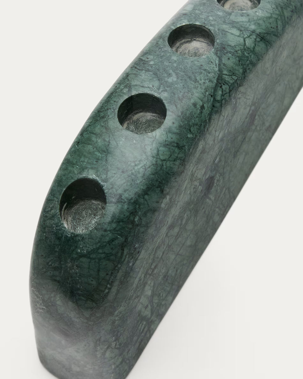 Candelabro grande Signe in marmo verde 10 cm