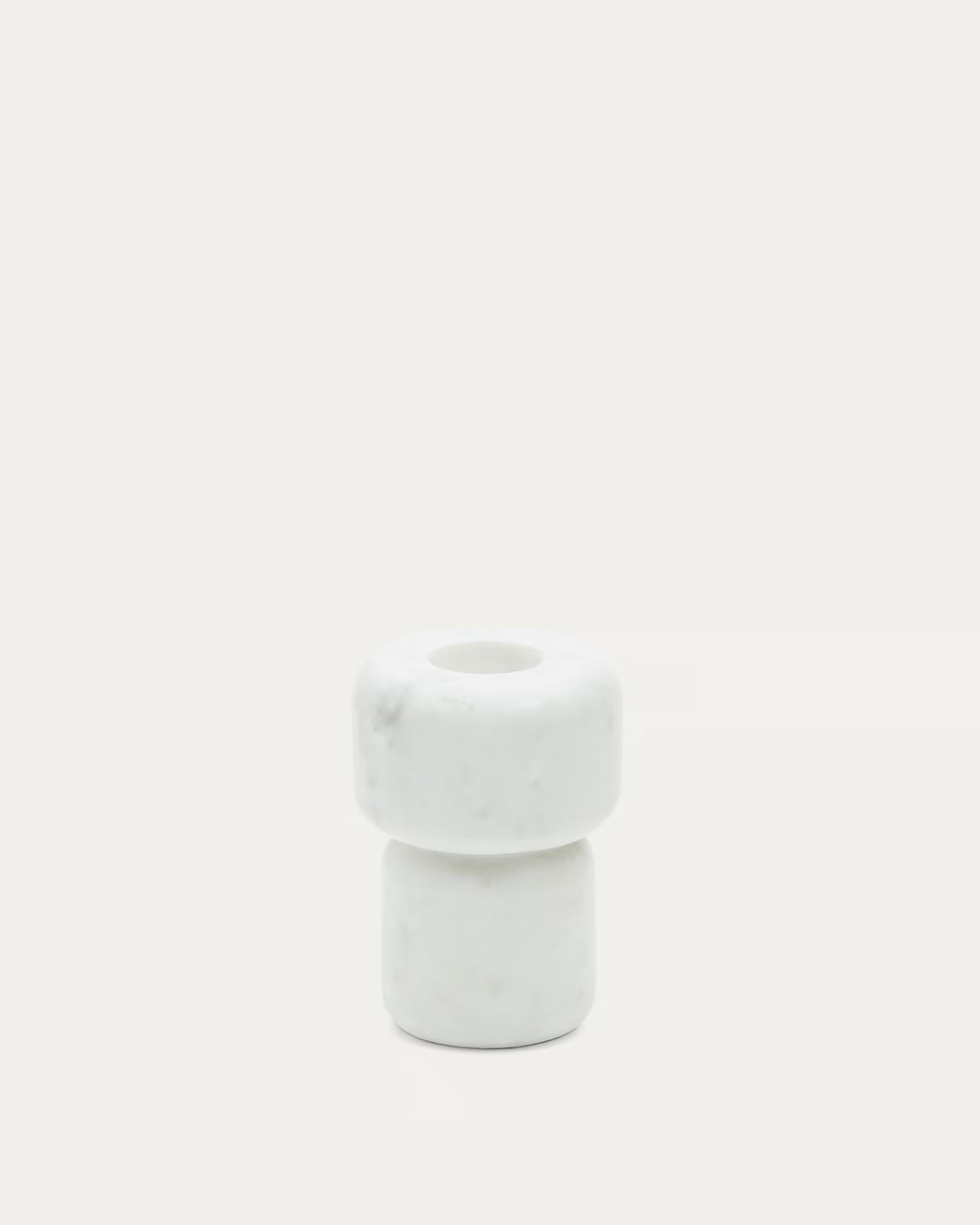 Candelabro piccolo Signe in marmo bianco 12 cm