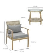 Salottino da esterno in Rattan