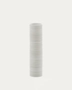 Vaso Sibone in ceramica bianca 11 cm