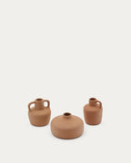 Set Sofra di 3 vasi in terracotta 6 cm / 7 cm / 10 cm