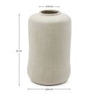 Vaso Serina in cartapesta bianca 34 cm