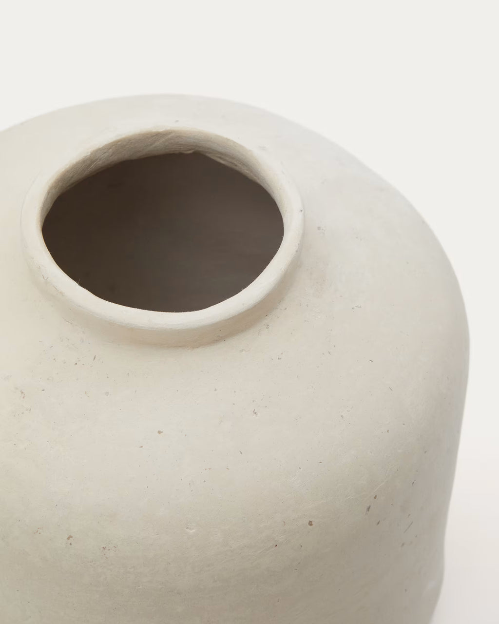 Vaso Serina in cartapesta bianca 27 cm