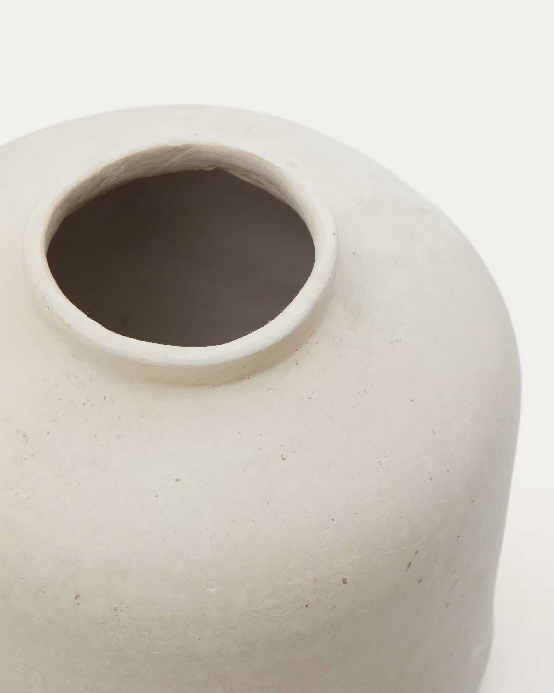 Vaso Serina in cartapesta bianca 27 cm