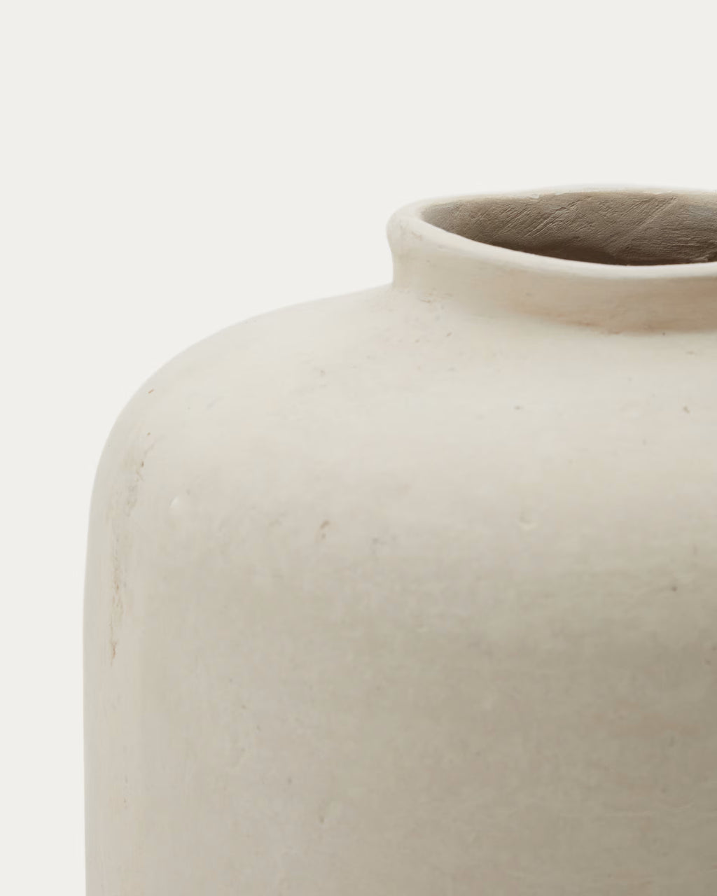 Vaso Serina in cartapesta bianca 27 cm