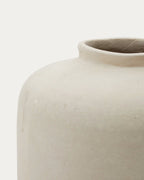 Vaso Serina in cartapesta bianca 27 cm