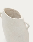 Vaso Neti di cartapesta bianca 27 cm